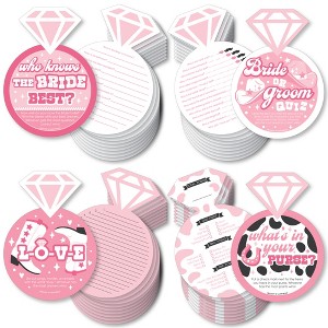 Big Dot of Happiness Last Rodeo - 4 Pink Cowgirl Bridal Shower Games - 10 Cards Each - Gamerific Bundle - 1 of 4