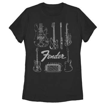 Women's Fender Guitar Chart T-Shirt