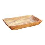 Pacific Merchants Acaciaware 8 x 5 Inch Rectangle Serving Tray