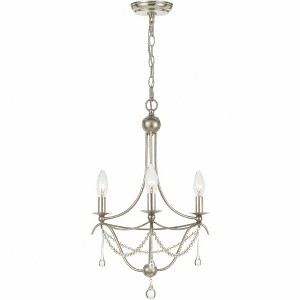 Crystorama Lighting Metro 3 - Light Chandelier in  Antique Silver - 1 of 4