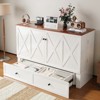 Mjkone Full/Queen Size Murphy Bed Chest with Mattress and Storage - 4 of 4