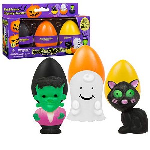 SCS Direct Halloween Super Grow Eggs Toy (3 Pack)- Toys Hatch & Grow in Water 3X Bigger- Great for Party Favors & Goody Bags- Frankenstein, Ghost, Cat - 1 of 1
