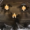 Syemin Decorative Holiday Scene Props 3Pcs Creepy Reaching Hands Wall Mounted Halloween Decoration Witch Devil Hand, Black, 2.55"*2.55"*8.66" - 2 of 4