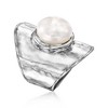 Ross-Simons 12-12.5mm Cultured Pearl Hammered Ring in Sterling Silver - 3 of 4