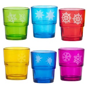 Livevie Elegant Glass T-Light or Candle Votive Decorations - Perfect for Weddings, Home Decor, and Parties (Set of 6) - 1 of 4