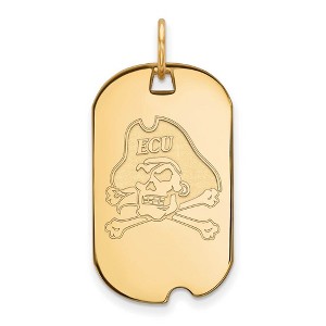 Black Bow Jewelry 10k Yellow Gold East Carolina Pirates NCAA Pendant - 1 of 3
