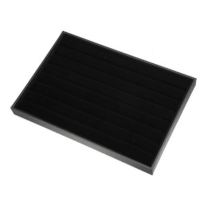 Unique Bargains Velvet Ring Jewelry Tray Stackable Storage Jewelry Tray Showcase for Rings Earrings 1 Pc - 1 of 4