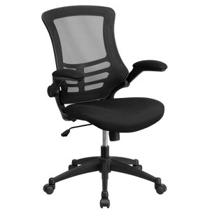 Swivel Task Chair with Mesh Padded Seat Black - Flash Furniture