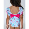 RuffleButts Girls UPF50+ Butterfly One Piece Swimsuit - 4 of 4