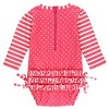 RuffleButts Baby/Toddler Girls UPF50+ Long Sleeve One Piece Rash Guard - 2 of 4