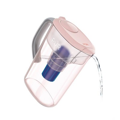 Blush 7-Cup Water Filter Pitcher with BPA-Free Plastic