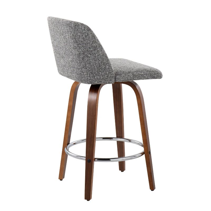 Set of 2 Toriano Upholstered Counter Height Barstools - Lumisource, 5 of 11