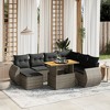 vidaXL Garden Sofa Set Grey, Dark Grey - 2 of 4