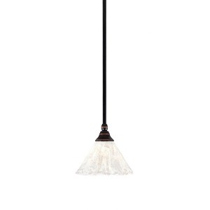 Toltec Lighting Any 1 - Light Pendant in  Black Copper with 7" Italian Ice Shade - 1 of 1