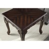 Roundhill Furniture Dark Cherry Finish Wood Coffee & End Table Set - 3Pc - 3 of 4