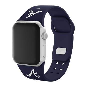 MLB Atlanta Braves Apple Watch Compatible Silicone Band - Blue
