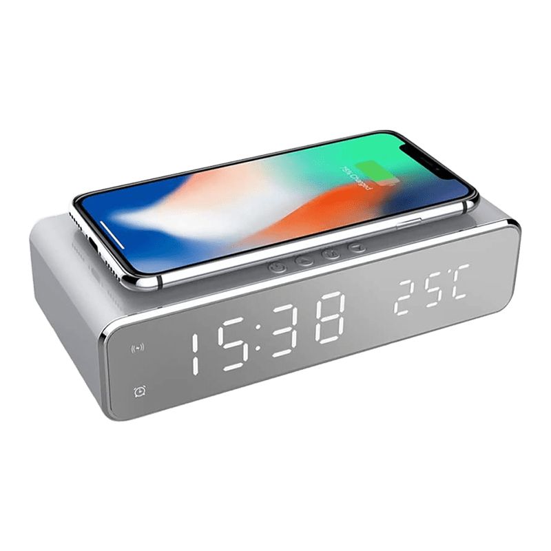 Link Modern and Sleek Alarm Clock with Qi Wireless Charger, 2 of 8