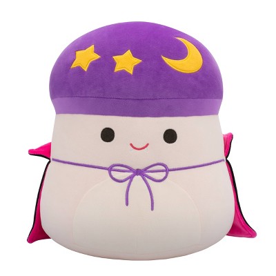 Squishmallows 12" Carina Purple and Cream Mushroom with Dracula Cape and Fangs Plush