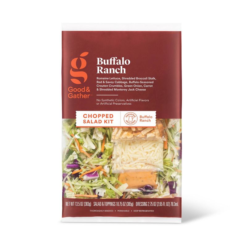 Buffalo Ranch Chopped Salad Kit - 13.5oz - Good & Gather&#8482;, 1 of 9