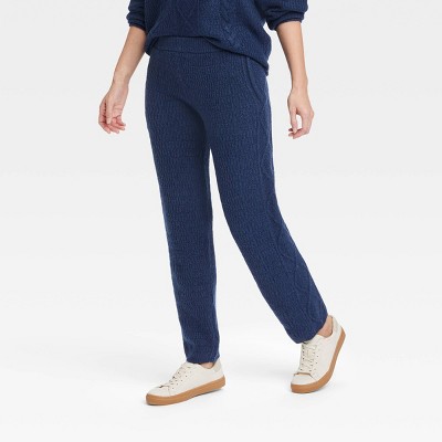 Women's Pull-On Cropped Sweater Jogger Pants - Universal Thread™