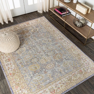 Alba Modern Faded Peshawar Area Rug  - JONATHAN Y