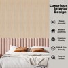 Wood Slat Wall Panel –Real Veneer MDF with PET Felt Backing, Flat Surface Sound-Absorbing Grille for Studio, Living Room, Piano Room - 4 of 4