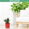 Unique Bargains Plastic Lightweight Modern Design Plant Pot Round 2 Pcs - 4 of 4