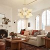 Rennnsan Galvune 26"W 10-Light Hourglass Shape Ratten Boho Dimmable Chandelier in Gold - 2 of 4
