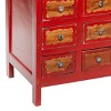 Bohemian Wood Cabinet Red - Olivia & May - 3 of 4
