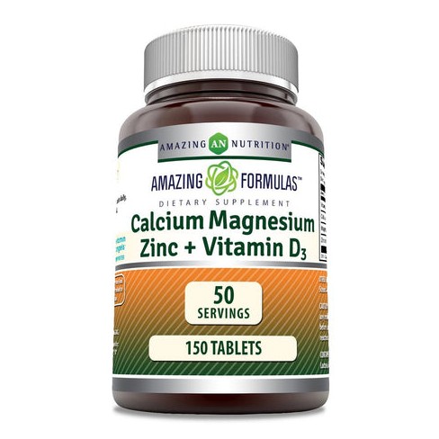 Amazing Formulas Calcium Magnesium Zinc + D3 150 Tablets : Target