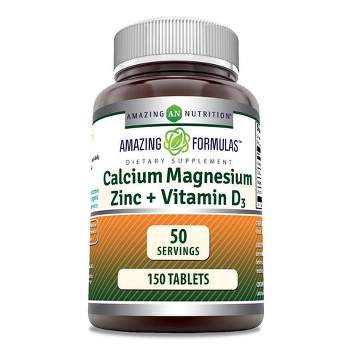 Amazing Formulas Calcium Magnesium Zinc + D3 150 Tablets