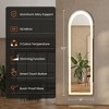 VYNXARIA 60"x18" 3 Color Arched Lighting Mirror with LED Lights,Lighted Floor Standing Mirror with Stand, Wall Mounted Hanging - 4 of 4