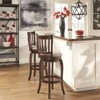 iNSPIRE Q 29.76" High Back & 360 Swivel Rubberwood Bar Stool in Gray/Brown - 2 of 3