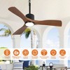 Parrot Uncle 42" Modern Outdoor LED Ceiling Fan with Light and Remote Integrated LED Light - 4 of 4