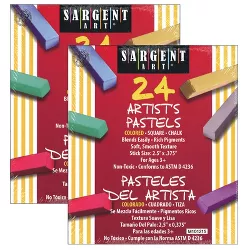 Sargent Art Artist Square Chalk Pastels, 24 Colors Per Box, 2 Boxes