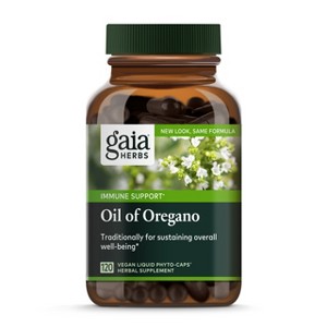 Gaia Herbs Oil of Oregano - Immune and Antioxidant Support Supplement with Oregano Oil, Carvacrol, and Thymol - 1 of 4
