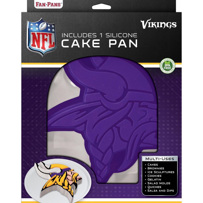 MasterPieces FanPans NFL Minnesota Vikings Team Logo Silicone Cake Pan, 2 of 5