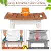 Tangkula Shower Bench Seat HIPS Shower Stool w/Handle Shower Head & Soap Holder - 4 of 4