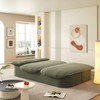 NicBex Functional Foldable Futon Sofa Bed with Plush Blanket & Pillows,Convertible Sleeper Deep Seat  Sofa Couch for Living Room - 4 of 4
