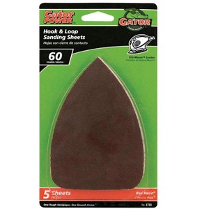 Gator Mouse 5 in. L X 5 in. W 60 Grit Zirconium Oxide Mouse Sandpaper 5 pk - 1 of 1