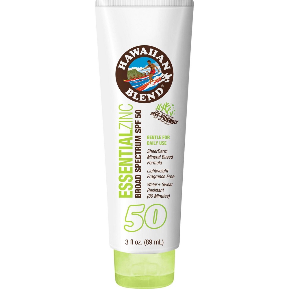 Photos - Sun Skin Care Hawaiian Blend Essential Zinc Sunscreen - SPF 50 - 3 fl oz