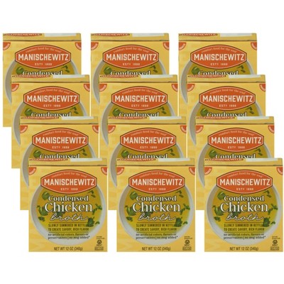 Manischewitz Condensed Chicken Broth - Case Of 12/12 Oz : Target