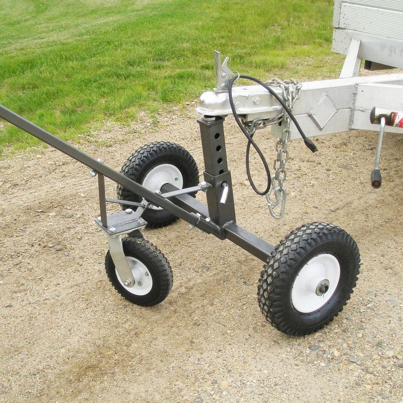 Tow Tuff TMD Adjustable Solid Steel Portable Trailer Dolly with Swivel Caster, 5 of 7