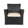 WestinTrends  4-Piece Modern Patio Conversation Sofa Set with Cushions - 4 of 4