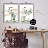 Stupell Industries Herons on Marsh Shore Black Framed Giclee Art (Set of 2) - 3 of 4