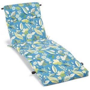 Blazing Needles, 72-inch by 24-inch Patterned Polyester Outdoor Chaise Lounge Cushion - 1 of 1