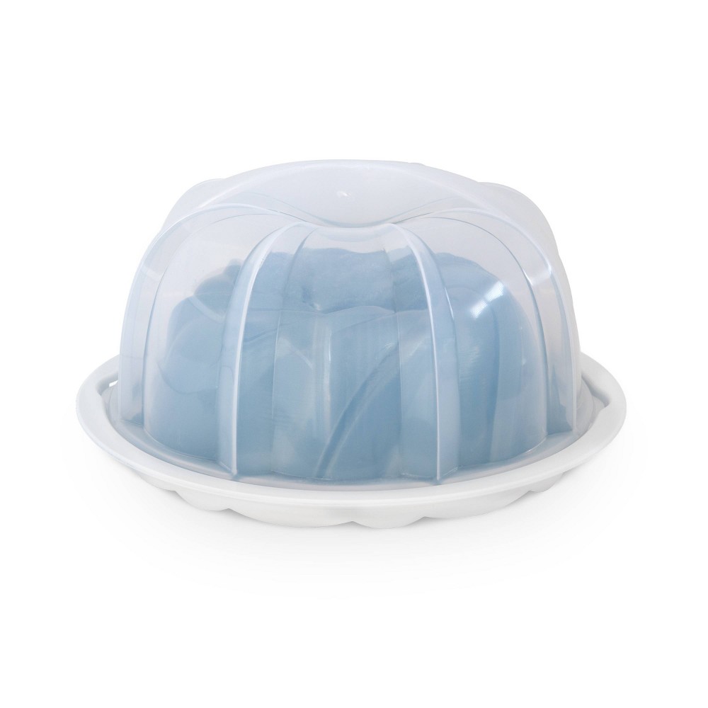 Nordic Ware 3pc Swirl Bundt with Translucent Cake Keeper