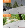 10'x20' Heavy Duty Portable Garage, All-Season Carport with Roll-Up Windows & Removable Walls, Shelter for Cars, Trucks & Outdoor Storage - 4 of 4