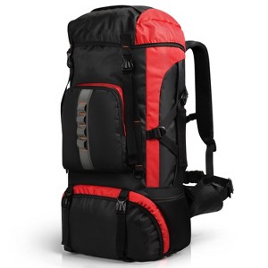 New York XPress BP-006 63L Hiking Backpack,Large Capacity Waterproof Camping Lightweight Outdoor Sport for Men Women 28" - 1 of 4