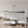 NicBex Bunk Bed,Low Profile Bunk Bed Frame with Ladder and High Guardrail,Twin Size Bed Frame for Kids Teens,No Box Spring Needed - 2 of 4